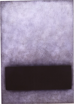 Lothar Quinte: o.T., 1992, Acryl auf Rupfen, 180 x 130 cm